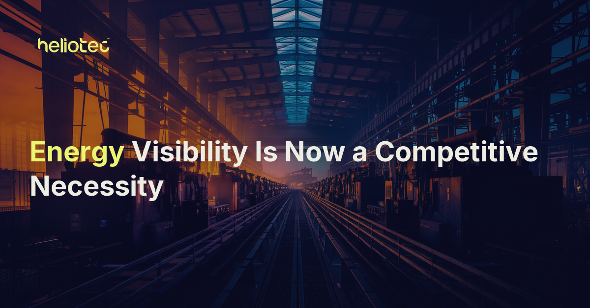 Manufacturing at the Tipping Point: Why Energy Visibility and Control Is Now a Competitive Necessity